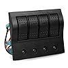 IZTOSS-4-Gang-Marine-Boat-Bridge-Control-Panel-Led-Rocker-Switch-12v-24v-with-Circuit-Breakers