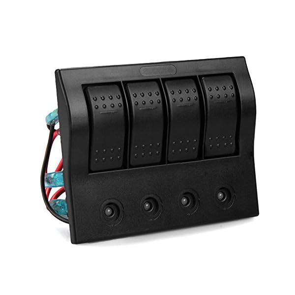 IZTOSS-4-Gang-Marine-Boat-Bridge-Control-Panel-Led-Rocker-Switch-12v-24v-with-Circuit-Breakers