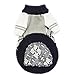BOBIBI Dog Sweater of The Diamond Plaid Pet Cat Winter Knitwear Warm Clothes,Navy,Small