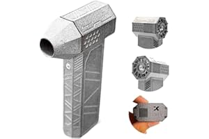 OFY ONLY FOR YOU Jet Blower Dry Mini Blower 130,000 RPM Portable Air Blower Super Jet Fan Turbo Powered Jet Blower Dry Blower for Car Cleaning Outdoors BBQ Camping Hair Drying (Gray)