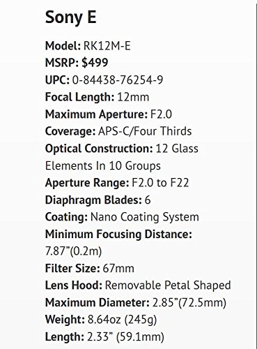 Rokinon-RK12M-E-SIL-12mm-F20-Ultra-Wide-Angle-Fixed-Lens-for-Sony-E-mount-NEX-and-for-Other-Cameras