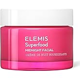 ELEMIS Superfood Midnight Facial, Moisturizer Face Cream, Hydrating Face Moisturizer for Dry Skin, Firming Facial Cream, Camu Camu & Vitamin C Cream