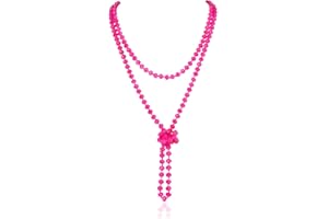 RIAH FASHION Hand Knotted Beads Endless Long Statement Necklace - Handmade Versatile Beaded Strand Lariat Multi Layer Infinity Wrap 60" Sparkly Faceted Crystal Rondelle