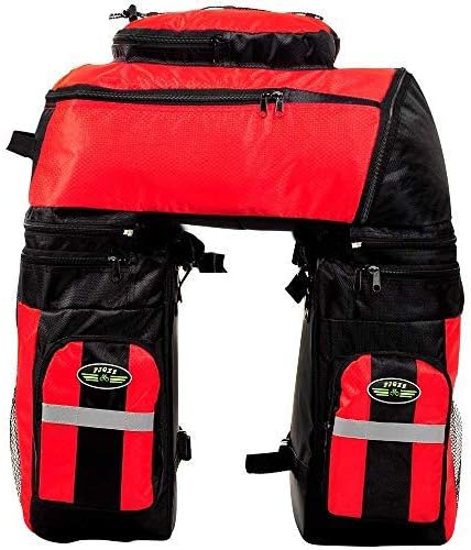 fjqxz Extra Large Bike Pannier Bag 70L Bicycle Rack Trunk Bag Rear Seat Saddle Bag