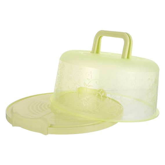 Buy Toyvian Round Cake Carrier with Handle 9. 8 Inch Pie Saver Cupcake