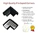 Biebies 16.2 ft (15ft Edge + 4 Corners) Premium Safe Edge and Corner Guards - PRE-TAPED CORNERS - Furniture Baby Child Proofing Set, Non Toxic and Safe, Easy to Apply ( Black / Onyx )