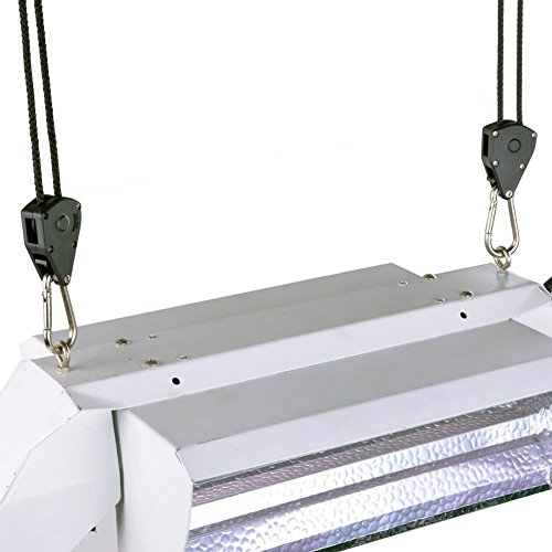 TopoGrow 144PCS/72 Pairs Rope Ratchet Grow Light hangers YoYo Hangers 1/8'' 150lb (144PCS/72 Pairs)