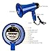MyMealivos Portable Megaphone Speaker Siren Record Bullhorn - Compact and Battery Operated with 20 Watt Power, Microphone, 3 Modes, PA Sound and Foldable Handle