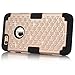 iPhone 6S Case,iPhone 6 Case,Anna Shop Studded Rhinestone 3in1 Shockproof Hybrid Full-body Protective Case Hard Cover PC+Silicone Full Body Protective High Impact Defender Cover For iPhone 6 6S