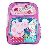 Peppa Pig Girls 16' School Book Backpack Bag - Pretty Flutter