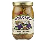 Jake & Amos Marinated Mushrooms, 16 Oz. Jar (Pack of 4)