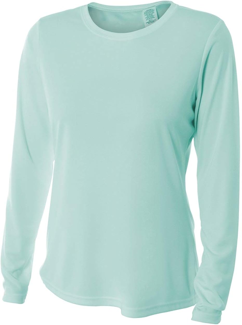 Best A4 Womens Cooling Performance Crew Long Sleeve