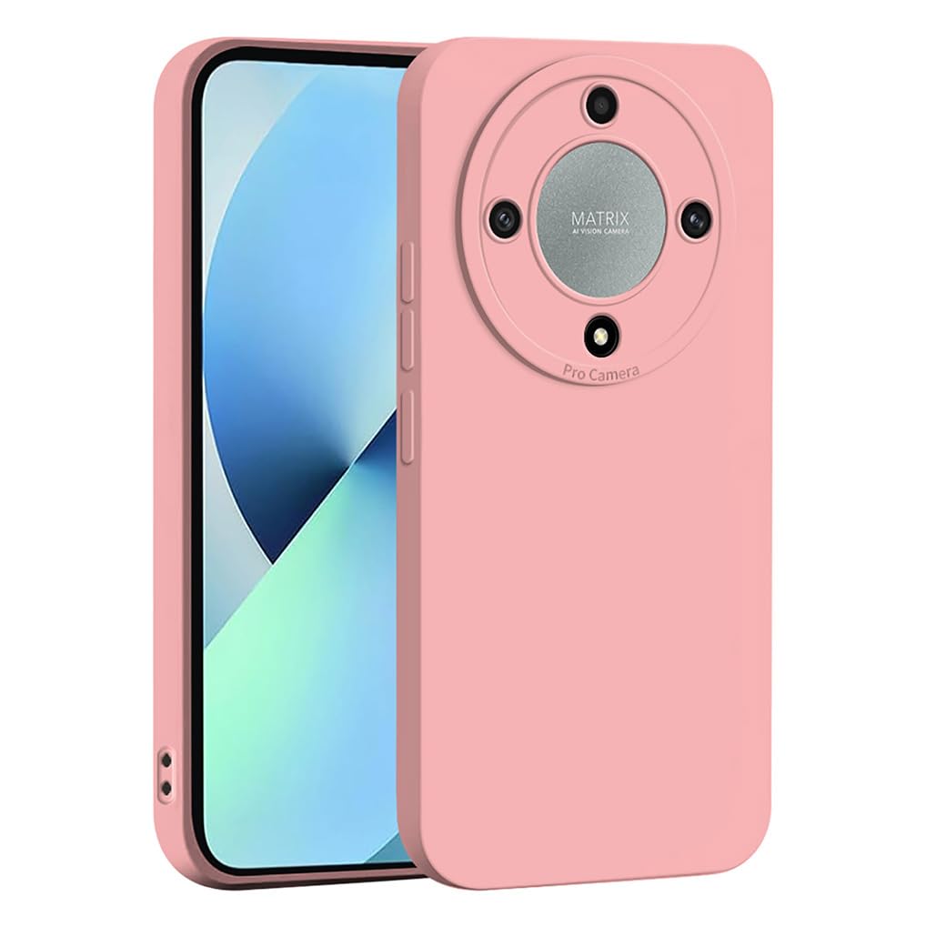 SEAHAI Case for Honor Magic 6 Lite 5G / Honor X9b, Ultra Thin Premium Soft Silicone Phone Cover with Thickened Camera Protection Design, Shockproof TPU Bumper Fashion Case Cover - Pink
