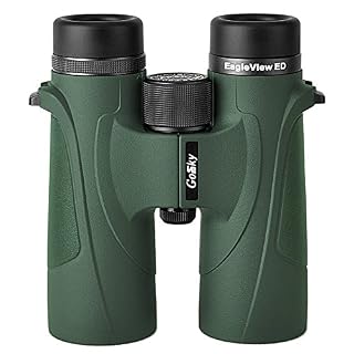 Gosky EagleView 10×42 ED Binoculars for Adults, Professional ED Glass Waterproof Binoculars for Bird Watching Travel Stargazing Hunting Concerts Sports- with Smartphone Mount