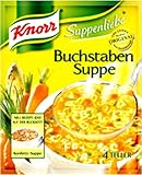 Knorr SL Alphabet Noddles Soup ( Buchstaben Suppe ) -1 pc