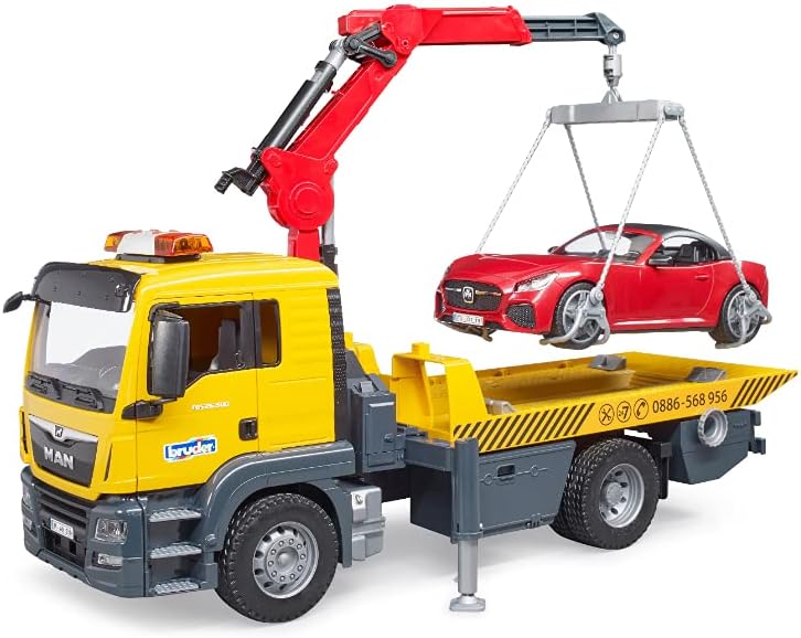 Amazon Bruder Manレッカー Bruderロードスター Red ミニカー ダイキャストカー おもちゃ