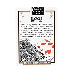 Bicycle Black Playing Cards, Standard Index Poker