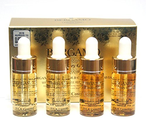 Bergamo / Luxury Gold Collagen & Caviar Wrinkle Care Repair Ampoule Set 13ml * 4ea /Korean Cosmetics