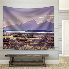 Autumn in Grand Teton National Park, Wyoming - Fabric Wall Tapestry Home Decor - 51x60 inches