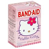 Band-Aid Brand Adhesive Bandages, Hello Kitty Decorated Bandages, 20-Count Assorted Sizes (Pack of 6)