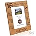 Kate Posh - Our 10th Wedding Anniversary Picture Frame, 10th Anniversary Gifts, 10 Years Anniversary, 10 Years of Marriage, 120 Months of Love - Engraved Natural Wood Picture Frame (5x7-Vertical)