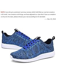 Konhill - Zapatillas de deporte para mujer con malla transpirable