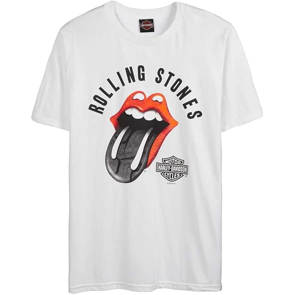 Harley-Davidson Men's Rolling Stones Groovy Short Sleeve Crew Tee