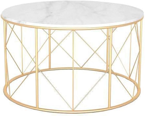 Table Basse En Marbre Avec Canape Moderne Mini Cote Rond En Fer