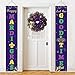 Dazonge Mardi Gras Decorations | Happy and Let Good Time Roll Porch Banners for Home Decor | Mardi Gras Accessories for Party | Carnival Party Supplies