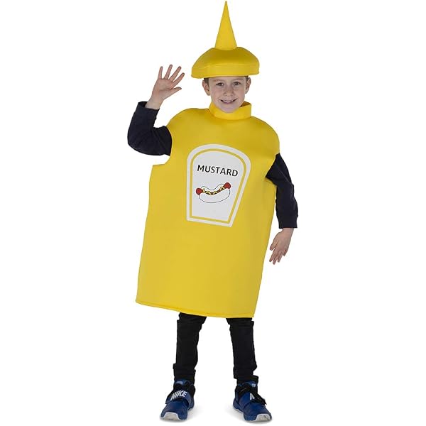 Kid's Yellow Mustard Costume