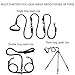 Heavy Duty 3 Dog Leash No Tangle Detachable 360° Swivel Device Multiple Dog Leash with Padded Handle for Two/Three Pets