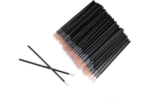GALPADA 50pcs Disposable Eyeliner Brush Eye Makeup Tool for Women Versatile Applicators for Liquid Eyeliner Lipstick and More