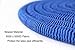 FOCUSAIRY 50 Feet Expanding Heavy Duty Expandable Strongest Garden Water Hose with Shut Off Valve Solid Brass Connector and 8-pattern Spray Nozzle (50 Feet, Blue)