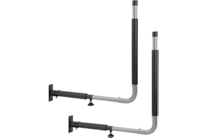 KEENSO Car Roof Box Wall Mount Rack, High Strength Foldable Telescopic 50KG Load Bearing Car Kayak Storage Hooks Hanger for Canoes Surfboard