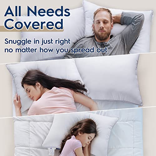 viewstar Pillows Standard Size Set of 2, Down Alternative Bed Pillows