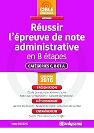 Réussir l'épreuve de note administrative en 8 étapes