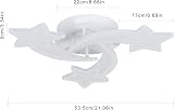 Comely 30W Dimmable Star LED Ceiling Light with Remote White view 4