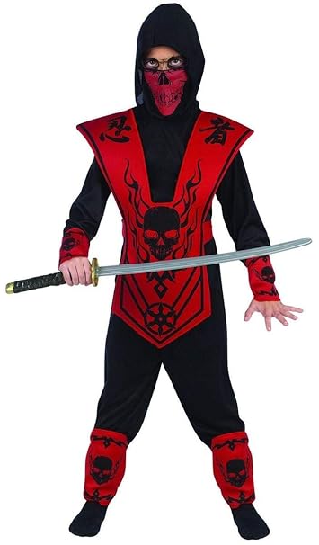 buy red skull lord ninja costume child small 4 6 online at low prices in india amazon in buy red skull lord ninja costume child