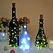 LXS Bottle Lights Battery Powered,10 LED Silvery Copper Wire Wine Lights,Mini Cork Lights String for DIY Christmas Party Wedding Centerpiece or Table Decoration,9 Pack(Pure White)