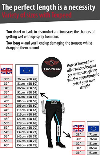 Texpeed heren motorbroek - 4 seizoen cargo Cordura waterdicht CE (EN 1621-1) bescherming - Zwart - Alle maten - Image 8