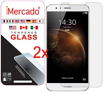 HUAWEI G8 Screen Protector, iMercado 2 x Tempered Glass for Huawei G8 [2-Pack]