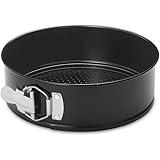 HIWARE 6 Inch Non-stick Springform Pan with Removable Bottom - Leakproof Cheesecake Pan with 50 Pcs Parchment Paper, Compatib