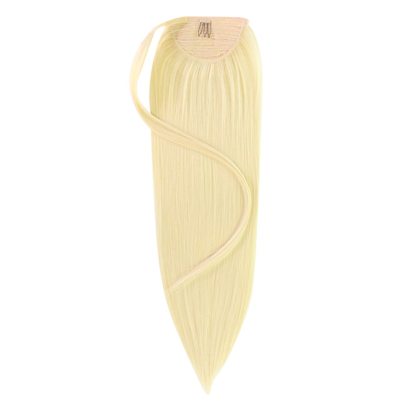 hair2heart Ponytail Hairpiece Synthetic Hair Ponytail, Colour #16 Straw Blonde