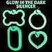 GoTags Personalized Dog Tags in Stainless Steel, Includes Glow in The Dark Tag Silencer to Reduce Noise and Protect Tag and Engraving, No Noise, Quiet Pet Tags, 2 Side Engraving, (Bone Shape)