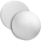Opfiue 6 Inch Large Styrofoam Half Balls, White, 2PCS, DIY Craft | Half Foam Balls Craft, DIY Craft Giant Foam Balls, Smooth Solid Round Balls, For Home School Crafters