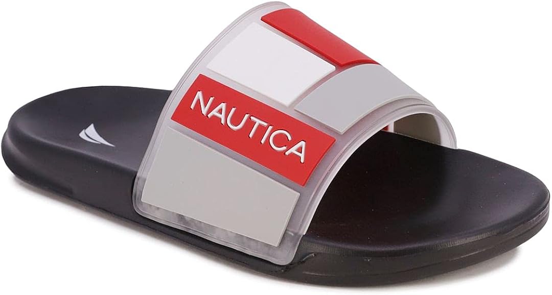 Nautica Men's Athletic Slide Comfort SandalBower ClearBlack8 Amazon