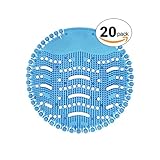 Urinal Screen Deodorizer 20 PACK - Scent Lasts for Up to 5000 Flushes – Anti-Splash & Odor Neutralizer – Ideal for Bathrooms, Restrooms, Office, Restaurants, Schools – Ocean Mist Fragrance