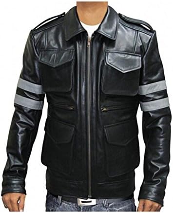 Koveinc Resident Evil 6 Game Leather Jacket - Black PU Leather