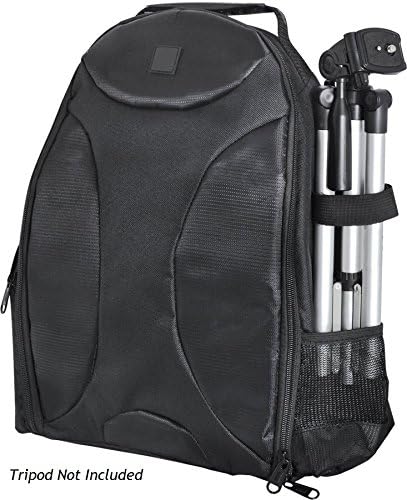 BackPack For: Pentax K-7, K-70, K-m (K2000), K-r, K-S1, K-S2, K-x, Q, Q10, Q7, Q-S1, K100D Super Digital SLRTripod Sleeve, Six Inner Dividers, Water &amp; Shock Resistant, 2 Side Pockets