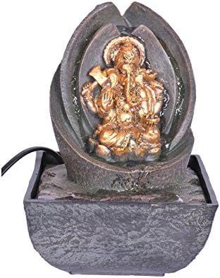 Khussa ganesh indoor water fountain with led light KHFO-8